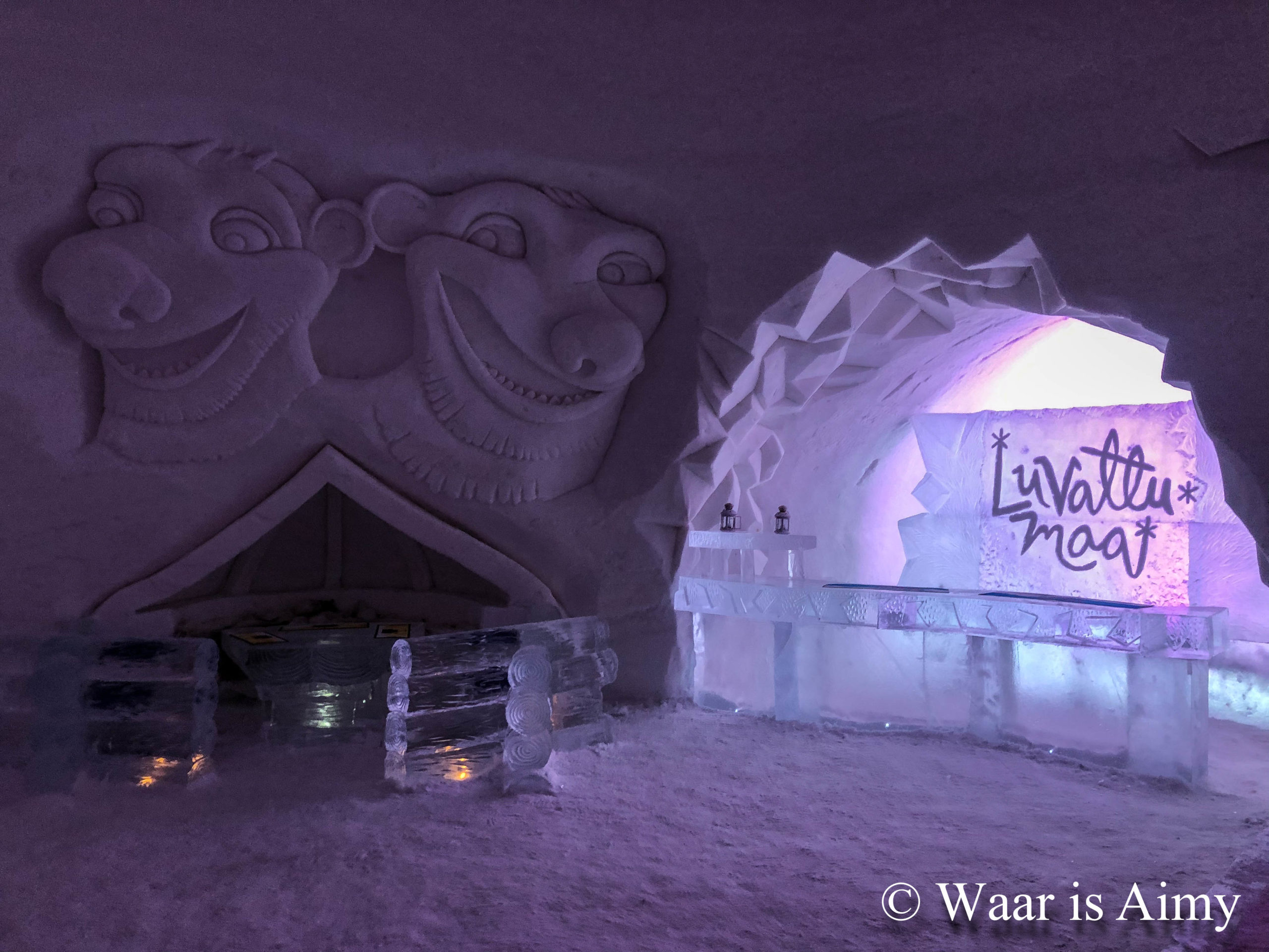 Ice Gallery Luvattumaa - Waar is Aimy