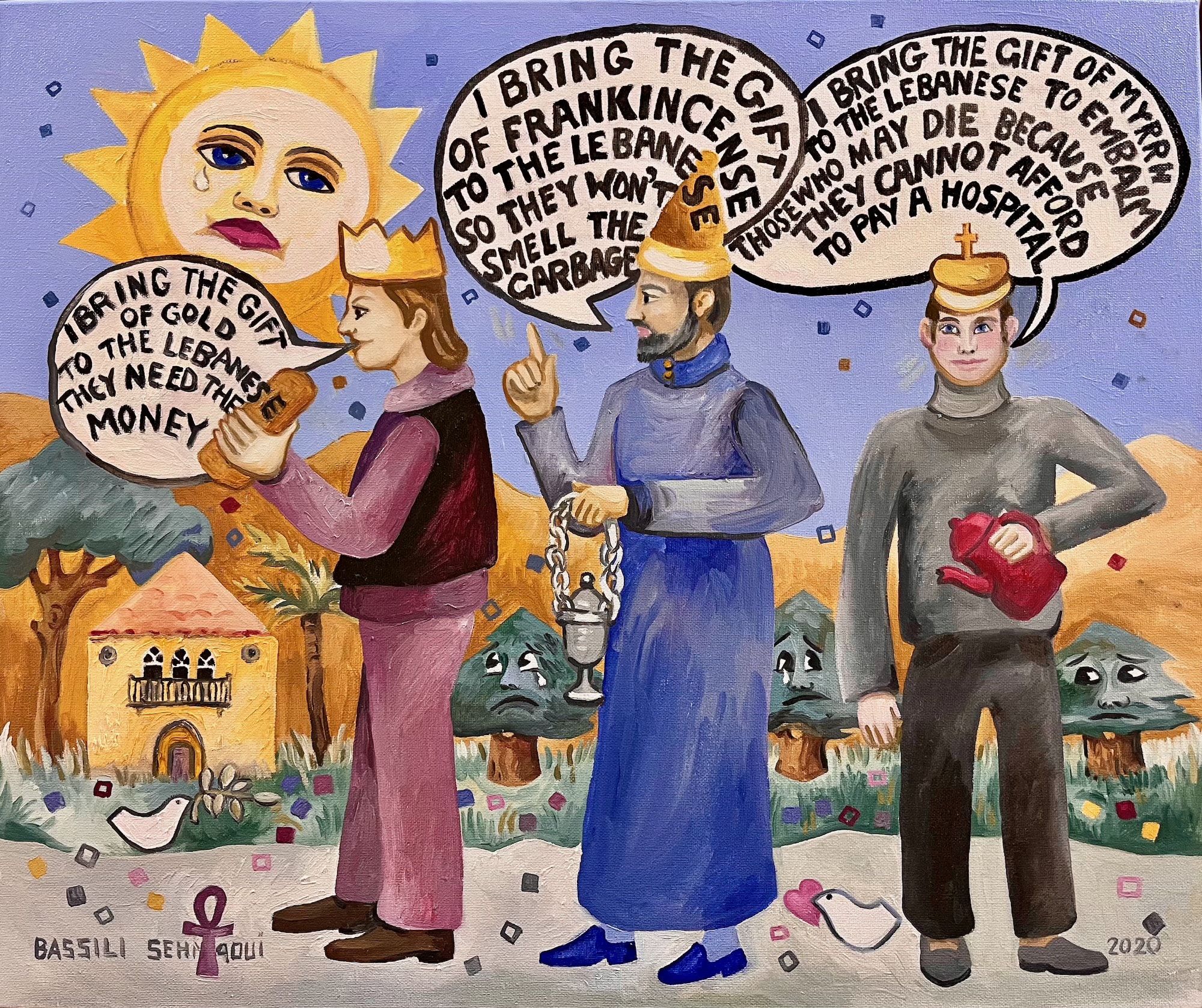 Mouna Bassili Sehnaoui — Three Kings — 2020