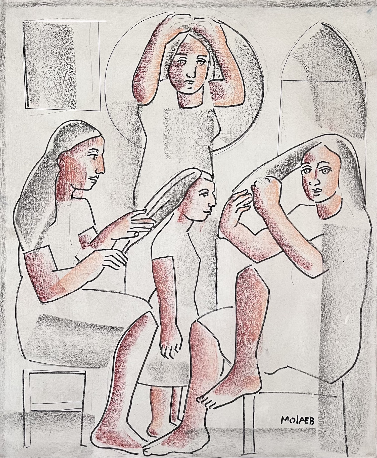 Lot #11 — Jamil Molaeb — Working Women
