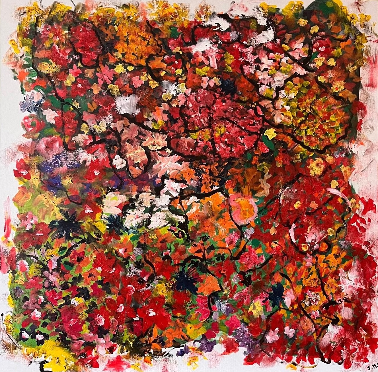 Jean-Marie Kassab — Flowers in a Forest — 2024