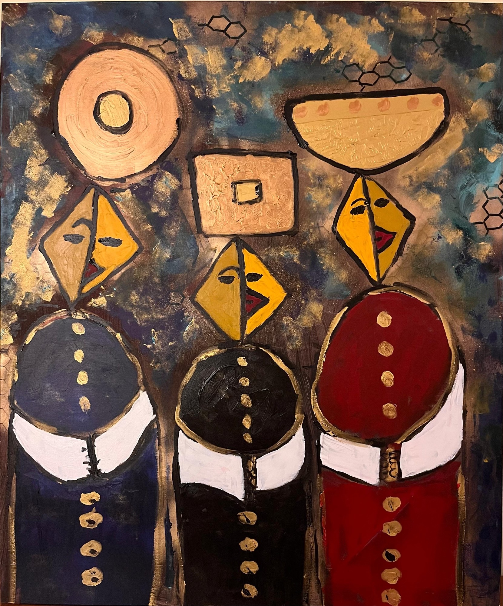 Jean-Marie Kassab — Three Monks — 2024