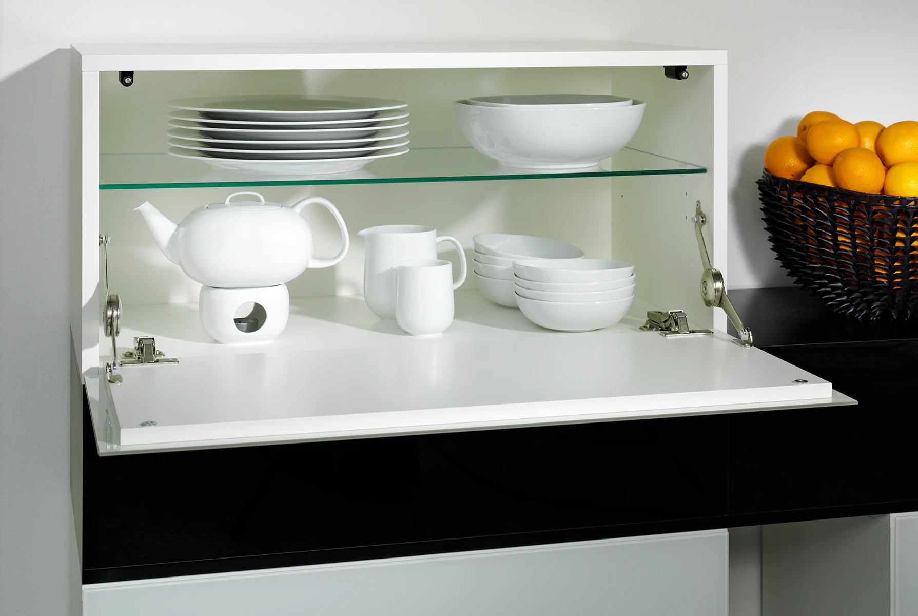 Furniture Collection Elements - Sideboard Modules, Storage with Hatch for Dishware