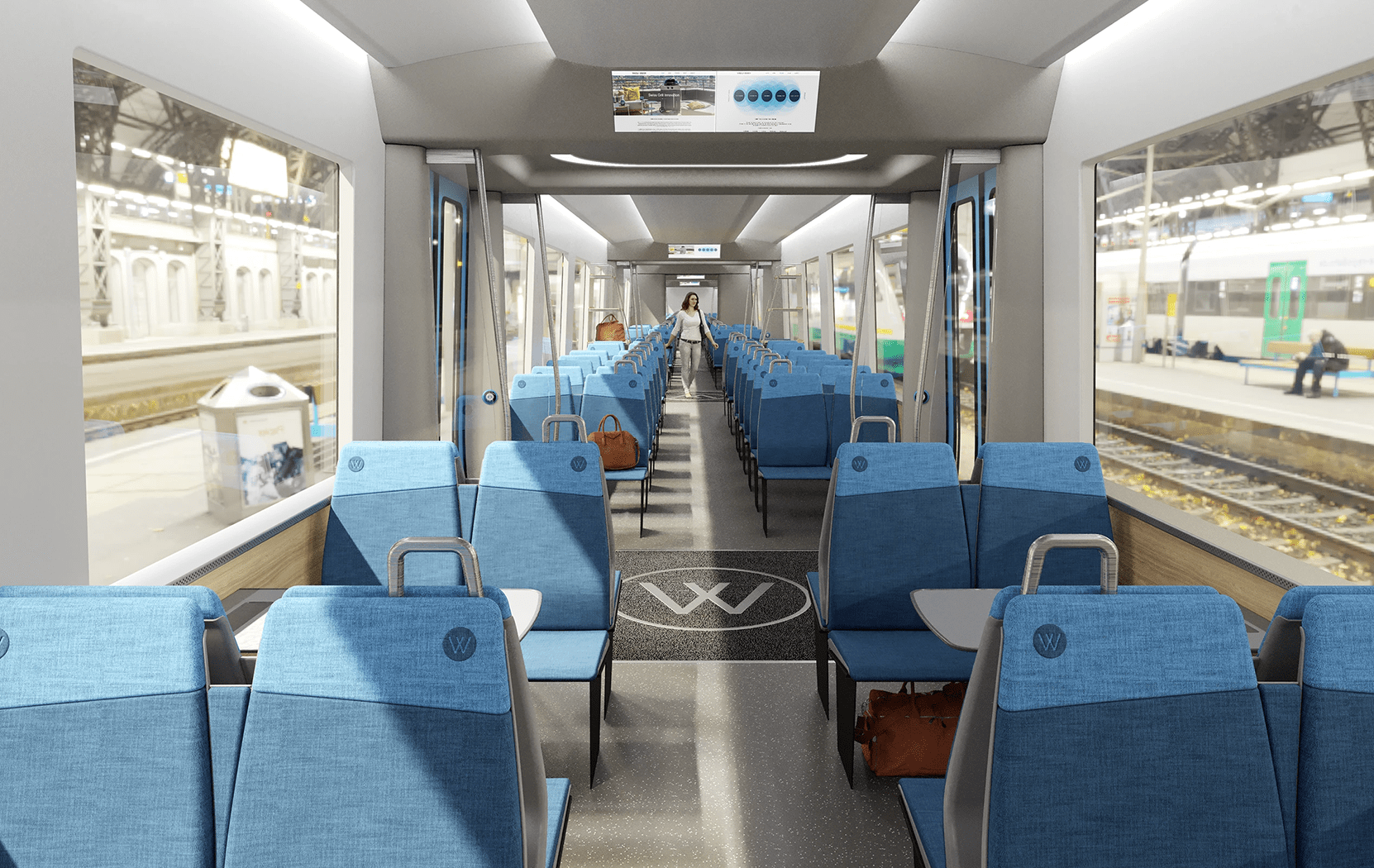 Interior Visualization - Railway Interior Concept