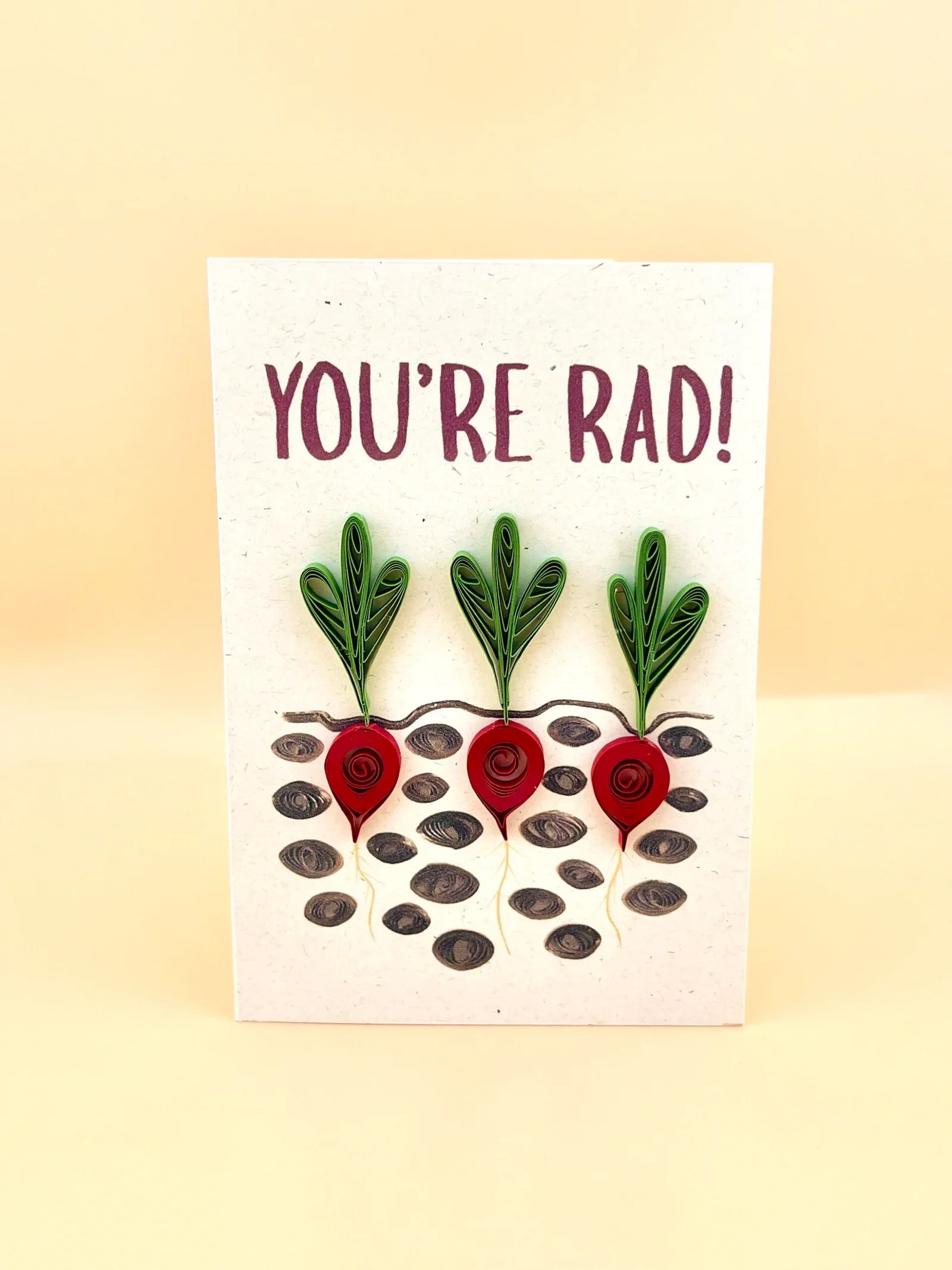 "You're rad" card