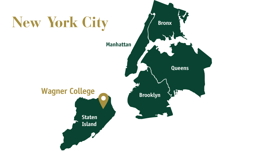 Wagner At A Glance About College SI Map.