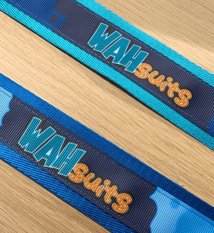 Custom sublimation printed ribbon