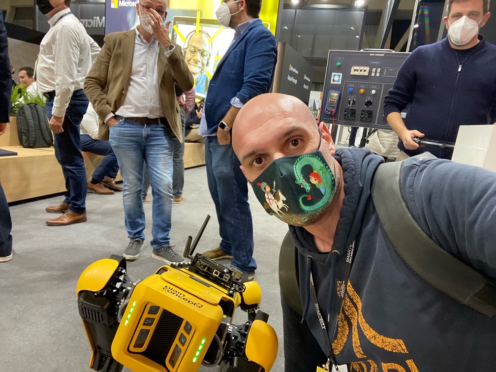 Mi nuevo amigo Spot en el Smart City Expo 2021