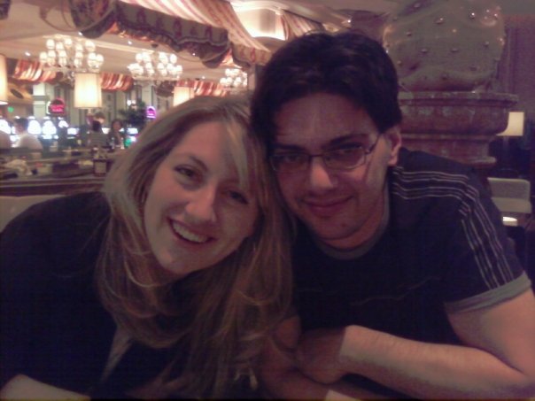 Me and Mark in Vegas for separate bachelor and bachelorette parties on the same weekend