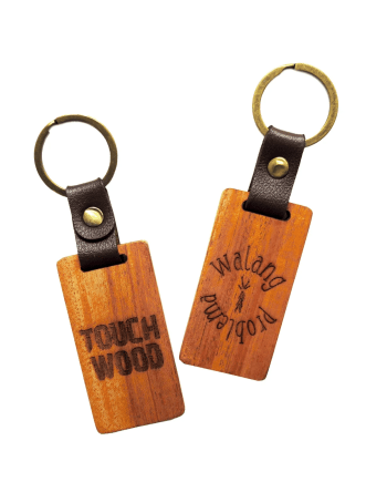 Key Ring Touch Wood