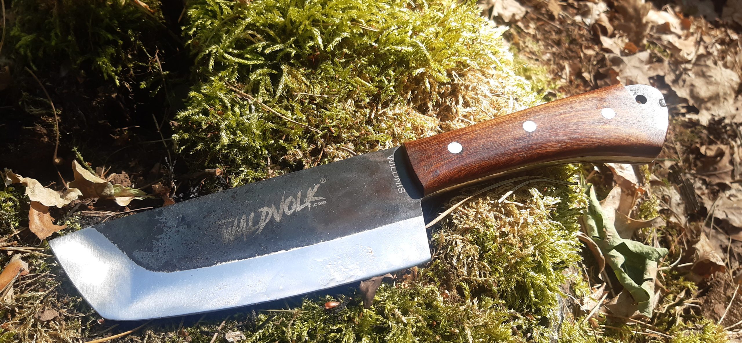 Handgeschmiedetes Kochmesser Aus Kohlenstoffstahl – Mit Scheide Für Fleisch, Gemüse & Obst
