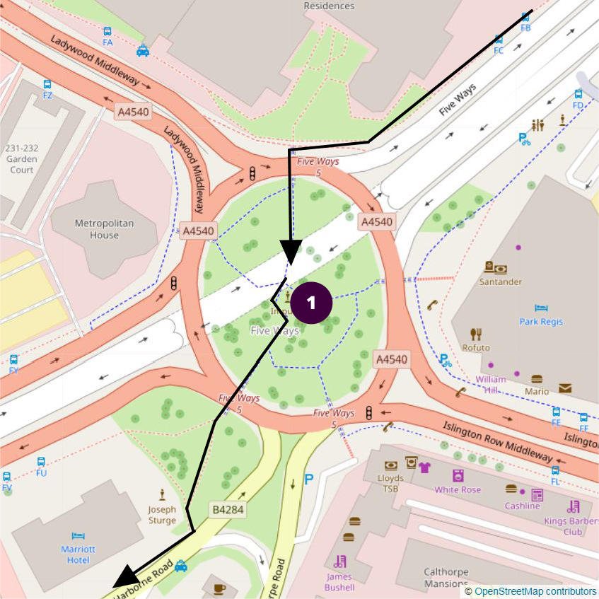 Birmingham Harborne Walk Walk Run Cycle 3 