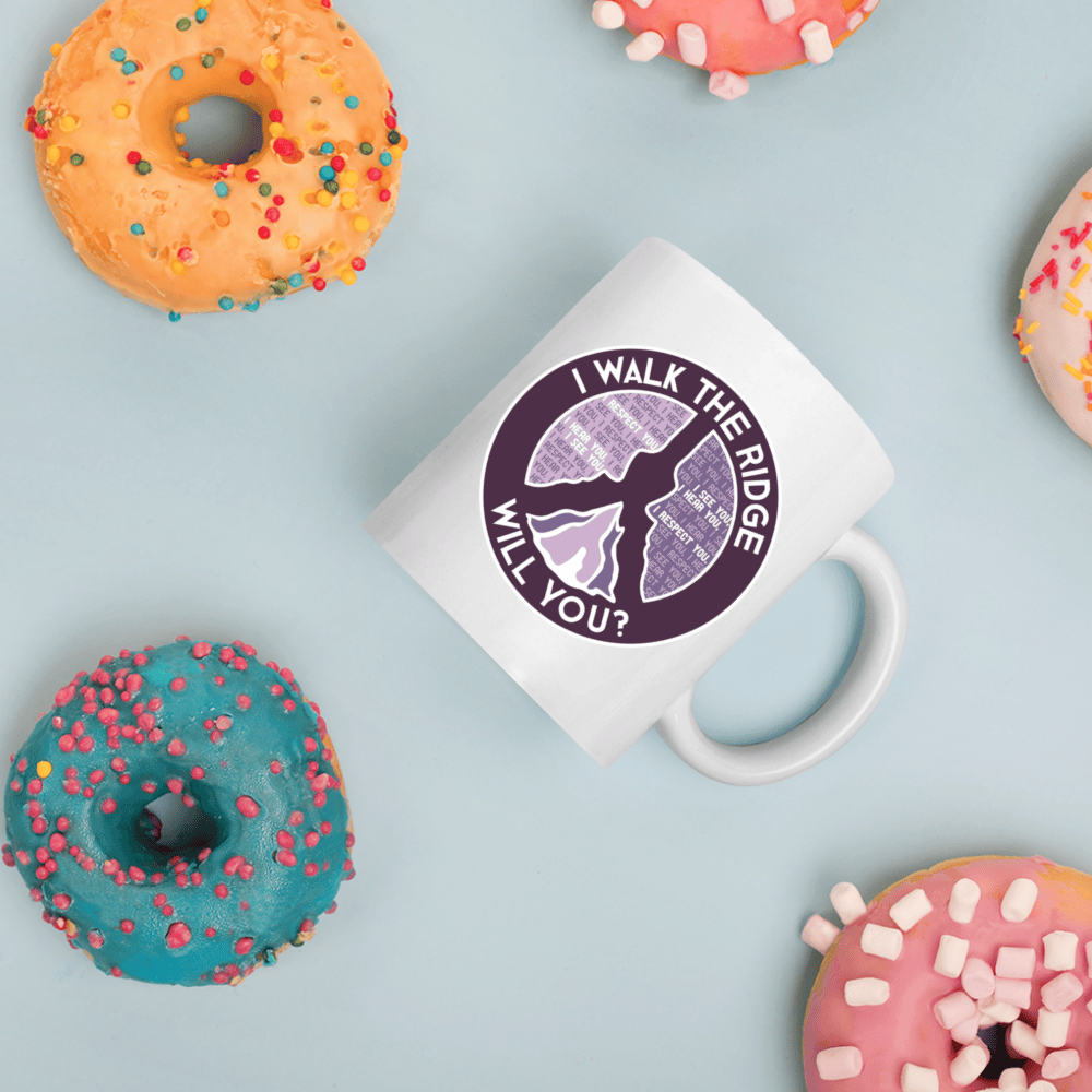 walk the ridge mug walk the right mug