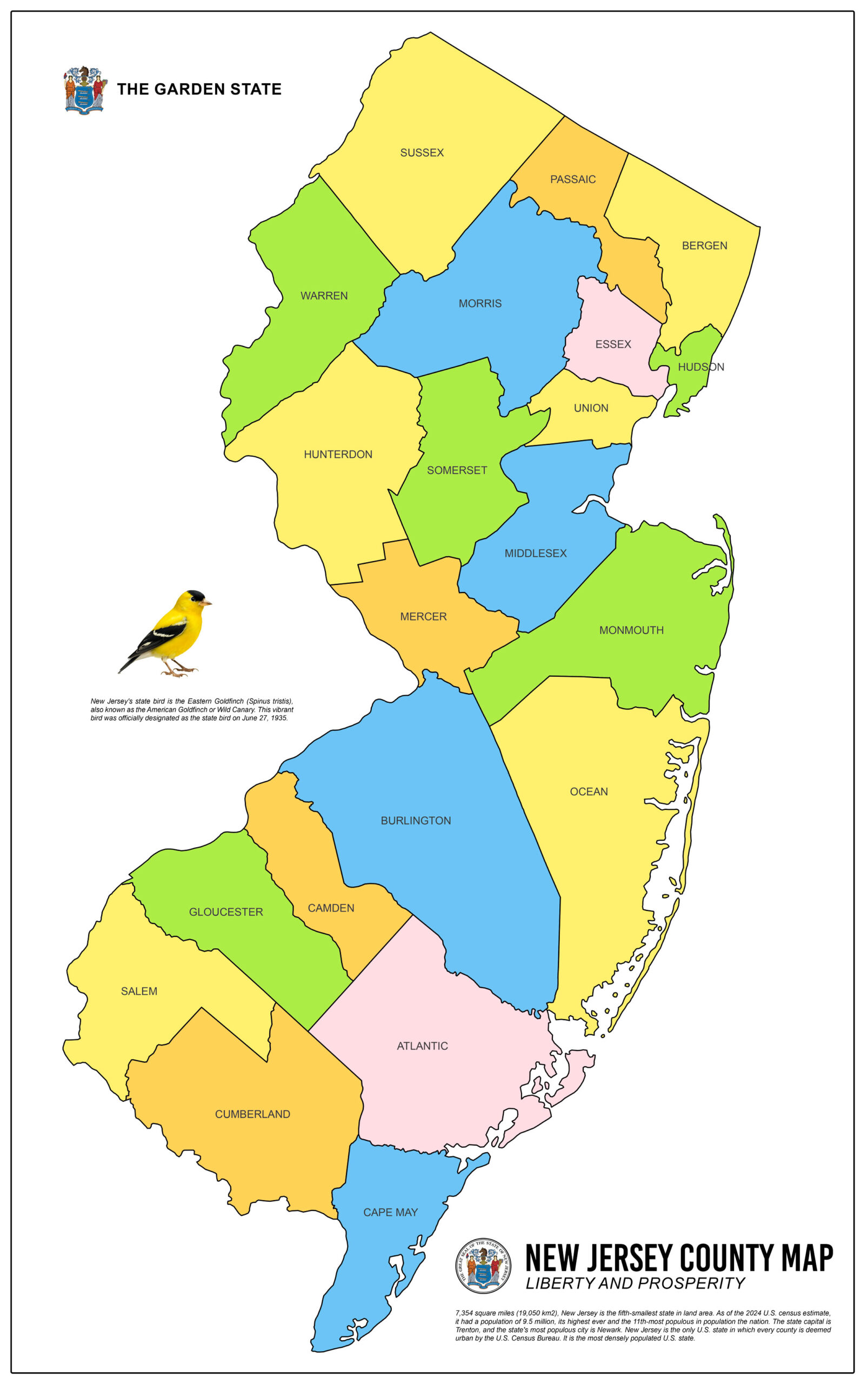 New Jersey County Map Guide To NJ S Counties Symbols All For One NJCML Scaled 