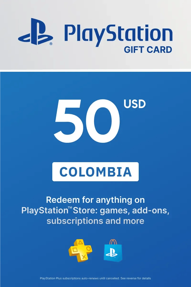 PSN gift card región Colombia