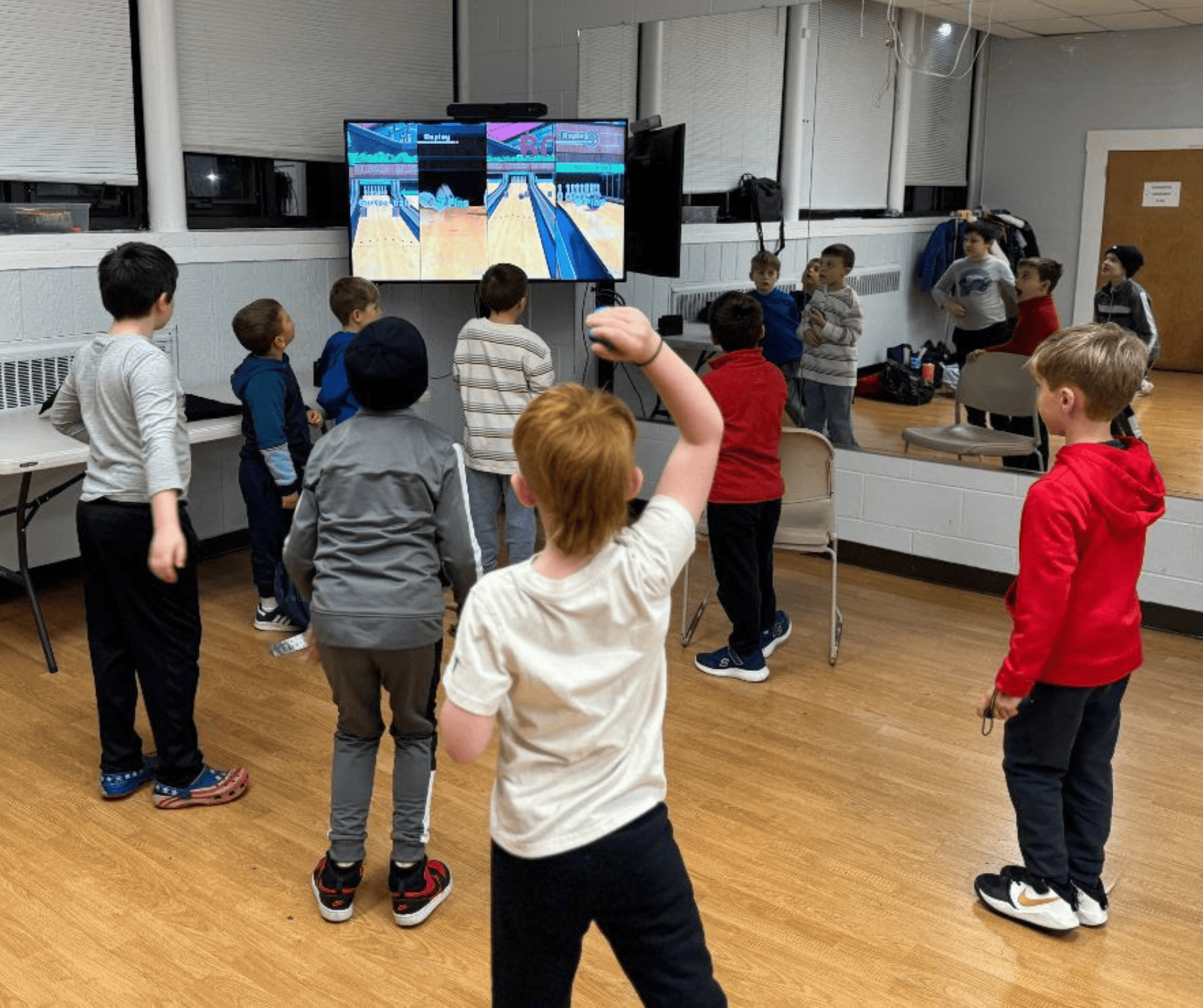 Kids playing during Friday Night Out