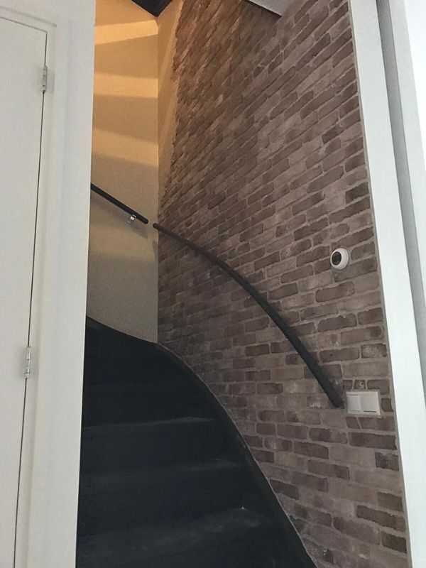 trapgat ideeën met stenen muur stuc van wall of Steen voor trap inspiratie