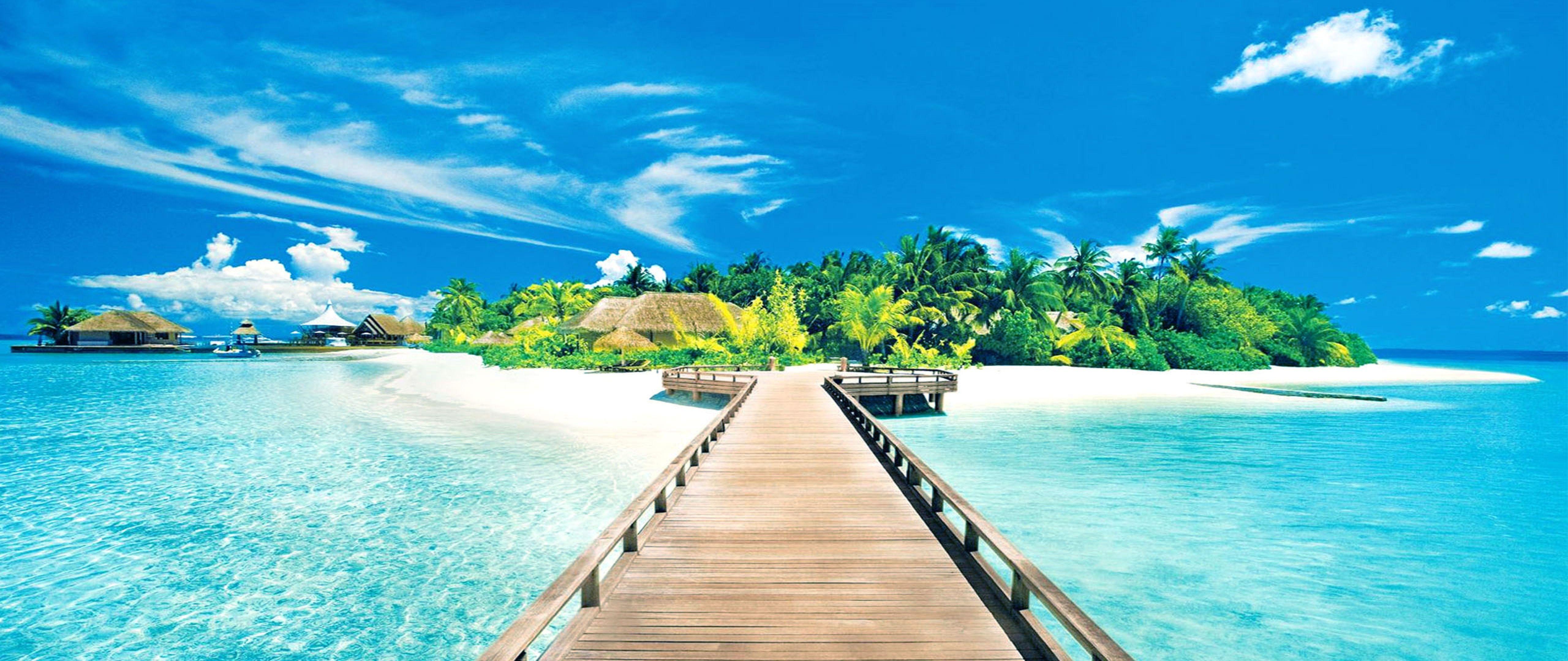 4k island wallpapers