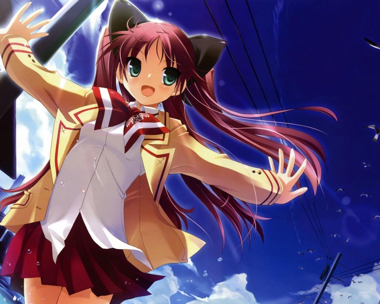 Happy Anime Woman Wallpapers Top Free Happy Anime Woman Backgrounds Wallpaperaccess