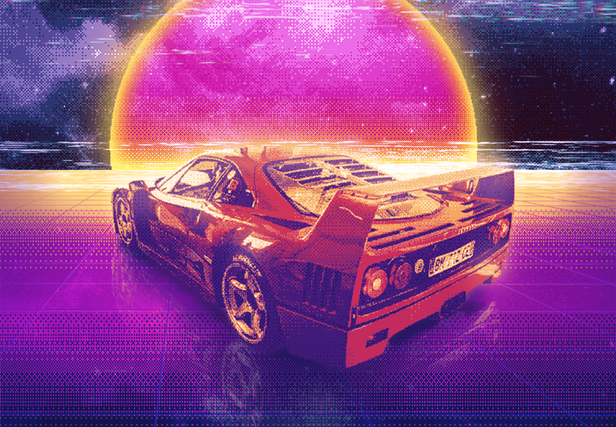 80s retro neon car wallpapers top free 80s retro neon on 80s car retro synthwave wallpapers