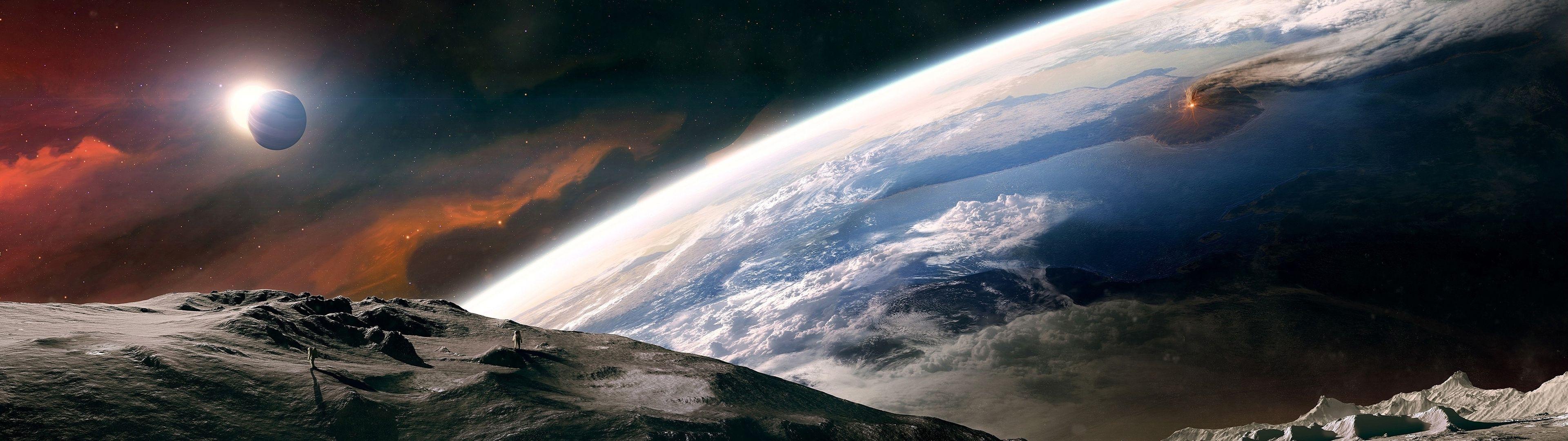 Get inspired by our community of talented artists. Dual Screen Space Wallpapers - Top Free Dual Screen Space Backgrounds