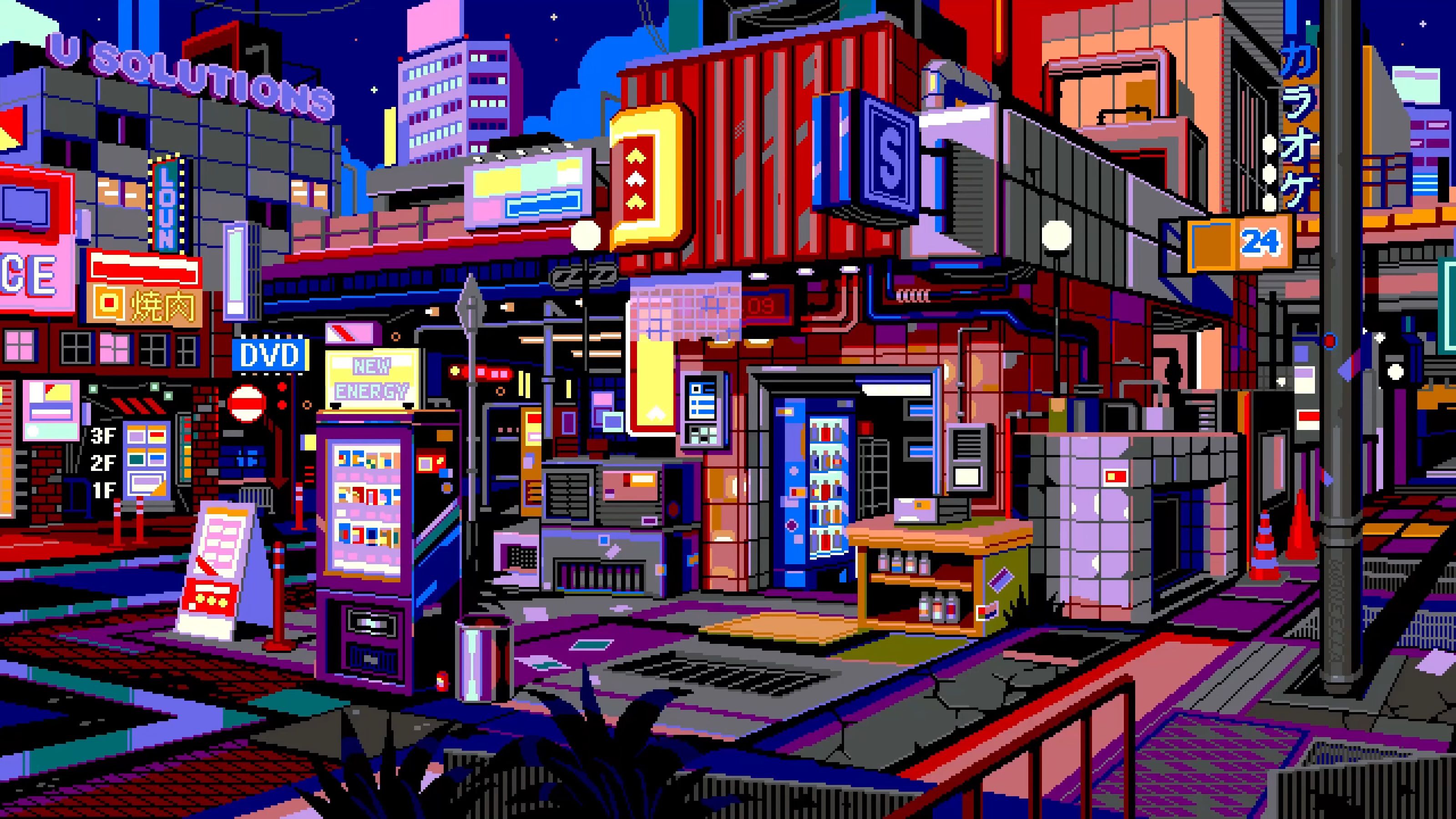 Light pixel art wallpapers