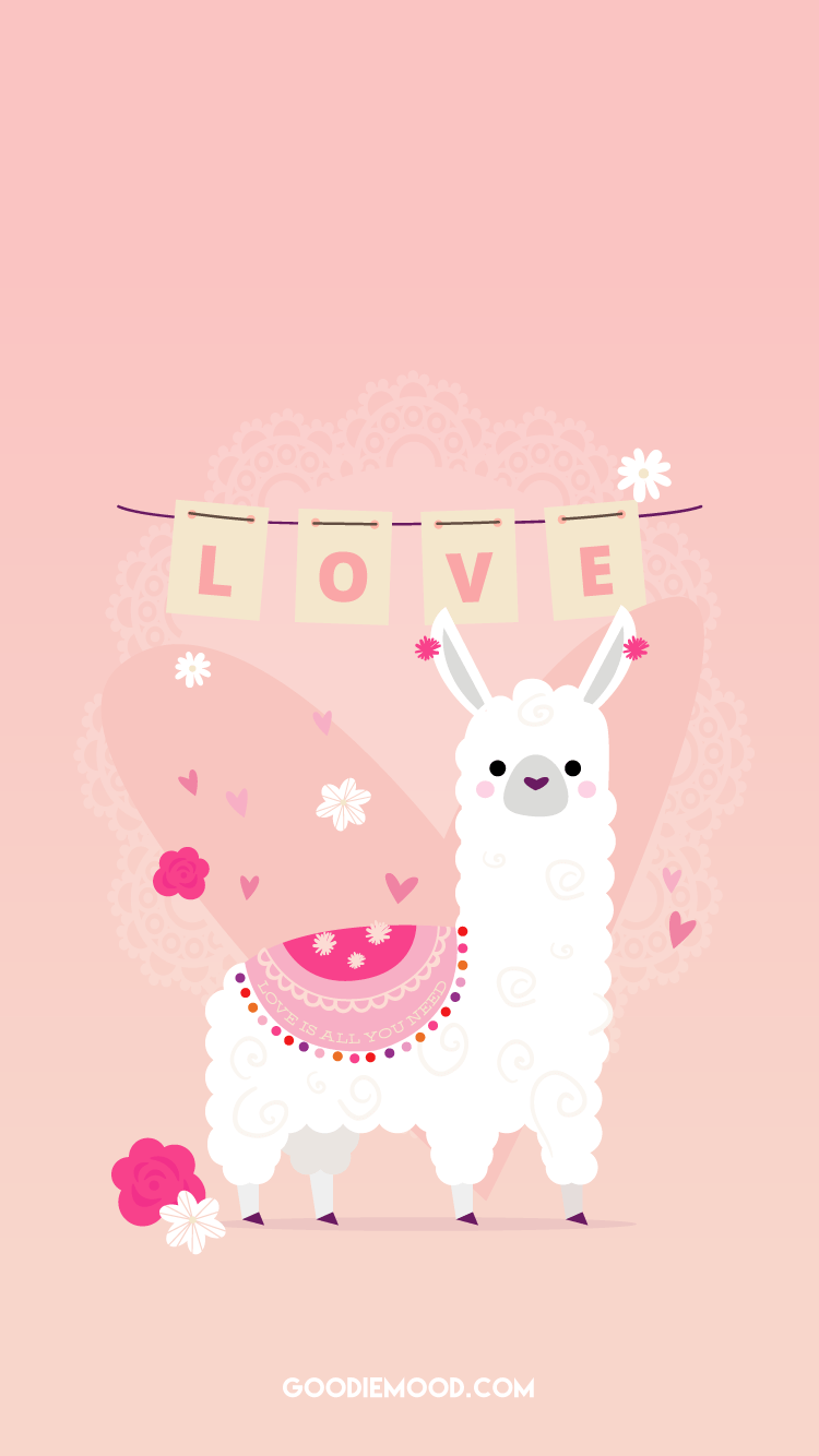 cute llama wallpapers top free cute llama backgrounds on kawaii llama wallpapers
