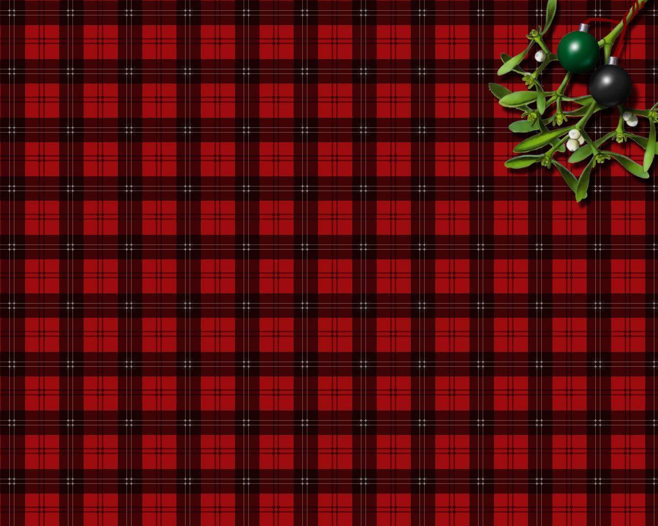 Christmas plaid wallpapers