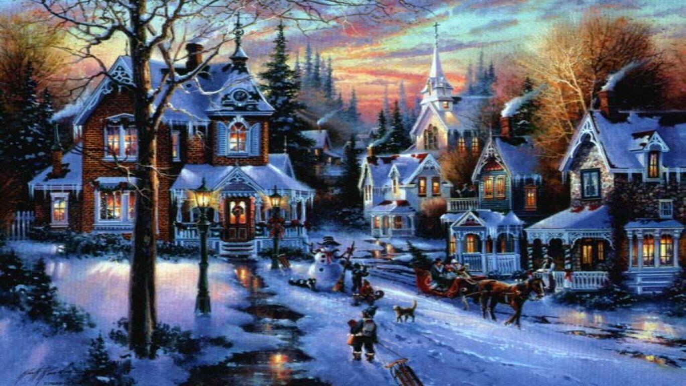 Rd.com holidays & observances christmas we can essentially thank thomas edison for the ho. Christmas Town Wallpapers Top Free Christmas Town Backgrounds Wallpaperaccess