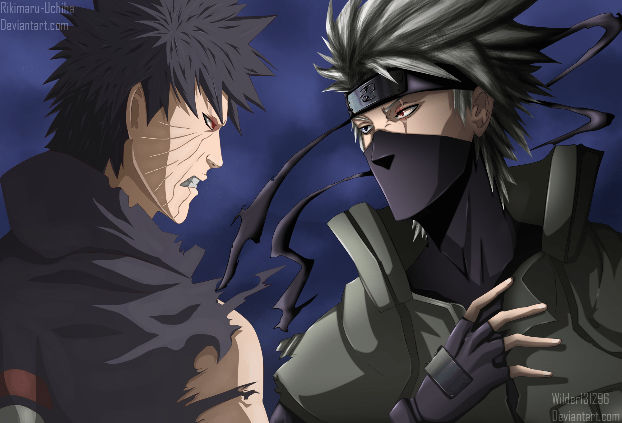 Kakashi And Obito Wallpapers Top Free Kakashi And Obito Backgrounds Wallpaperaccess