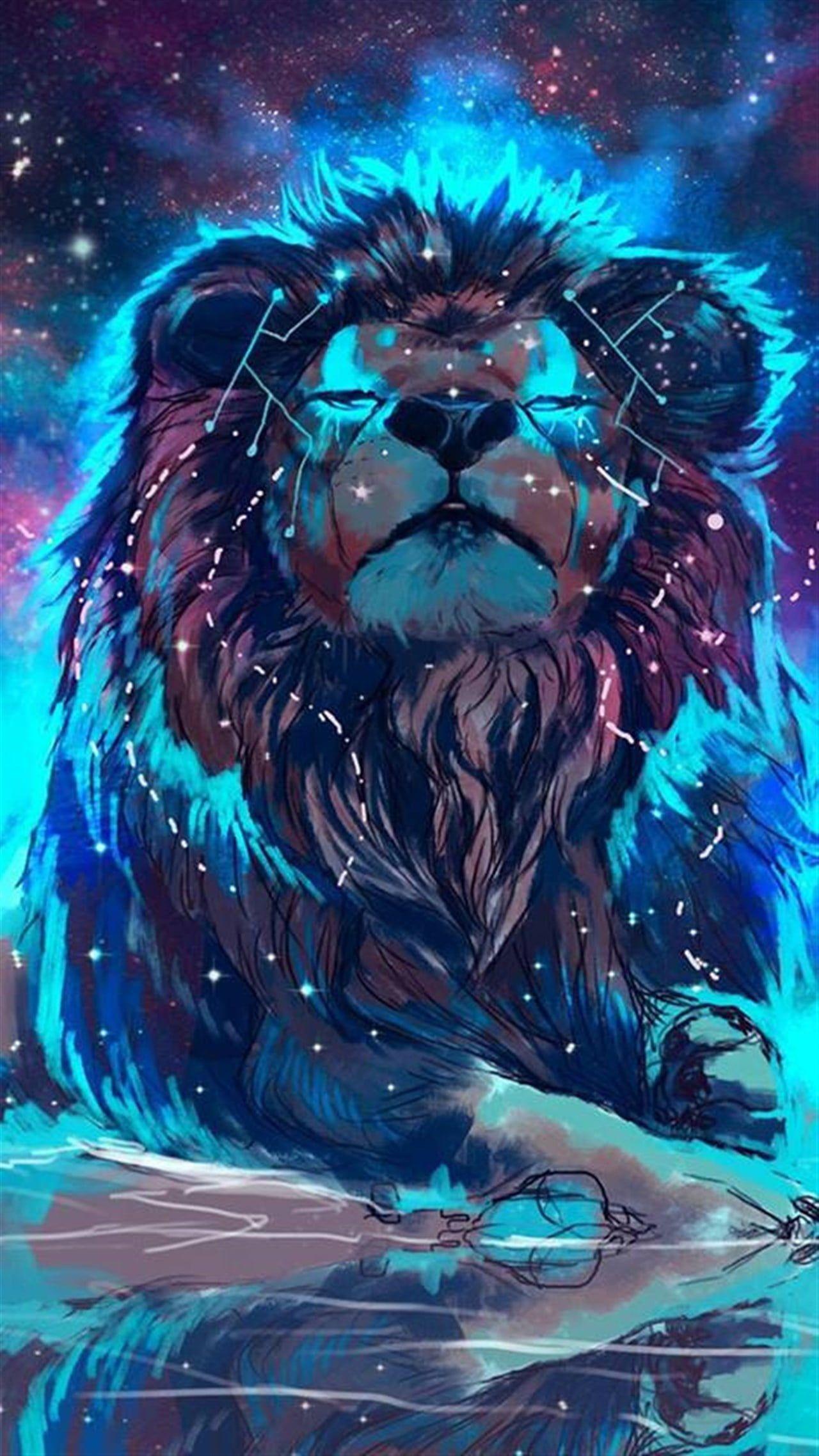 Neon Lion Wallpapers Top Free Neon Lion Backgrounds Wallpaperaccess