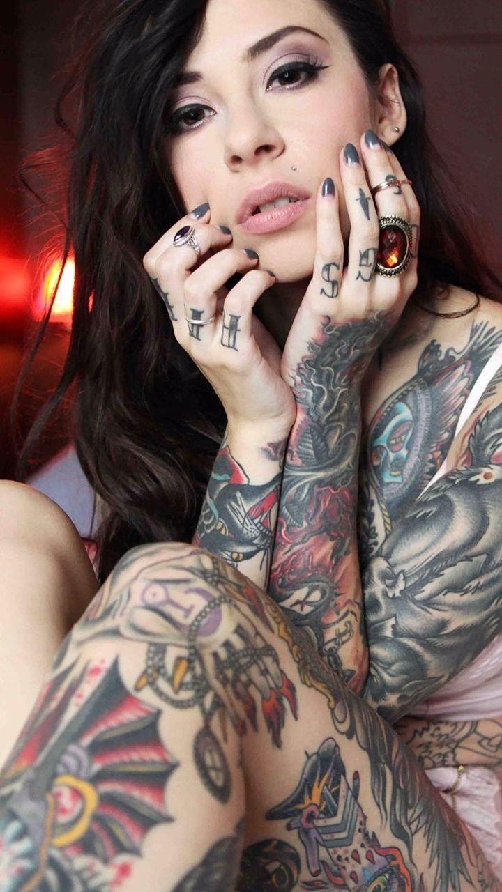 Tattoo Girl Wallpapers Top Free Tattoo Girl Backgrounds Wallpaperaccess