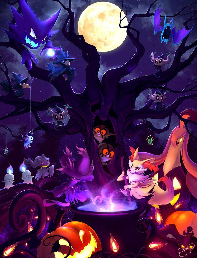 pokemon halloween wallpapers top free pokemon halloween on pokemon halloween wallpapers