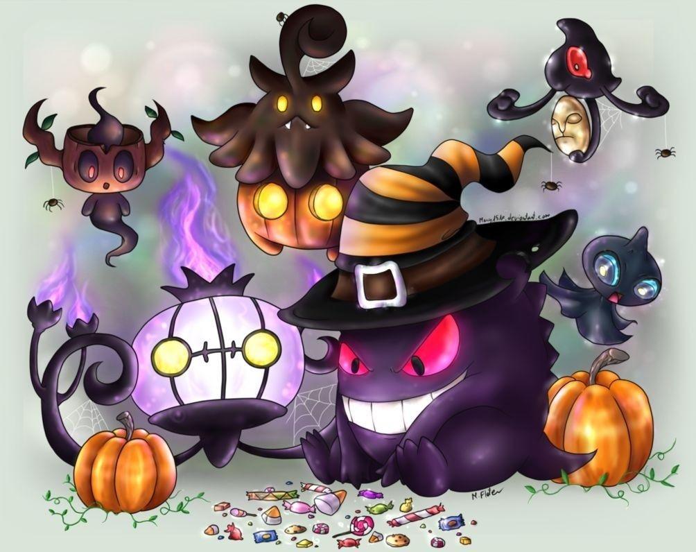 pokemon halloween wallpapers top free pokemon halloween on pokemon halloween wallpapers