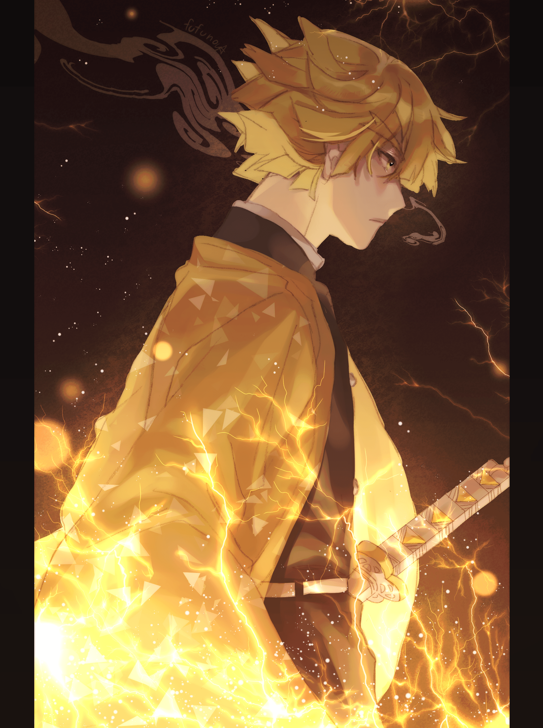  on zenitsu cute wallpapers