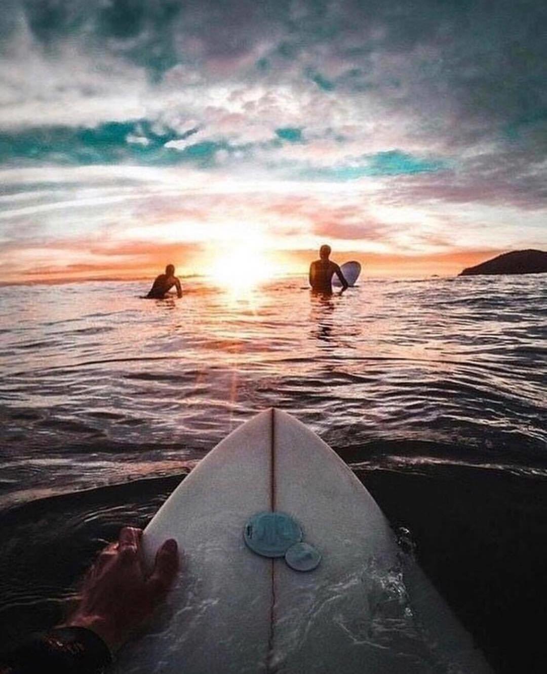 Sunset surfing wallpapers
