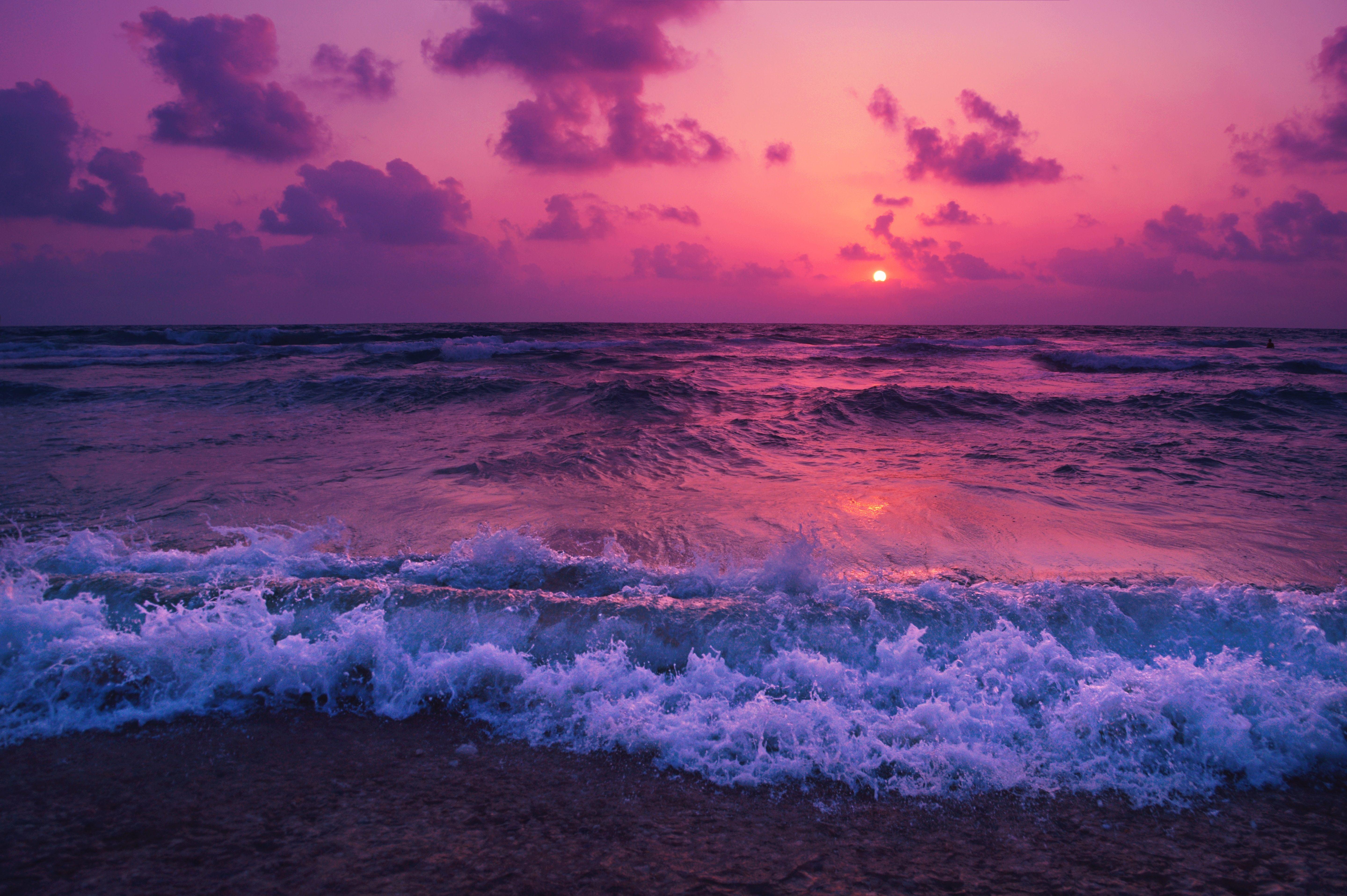 purple beach sunset wallpapers top free purple beach on purple beach sunset wallpapers