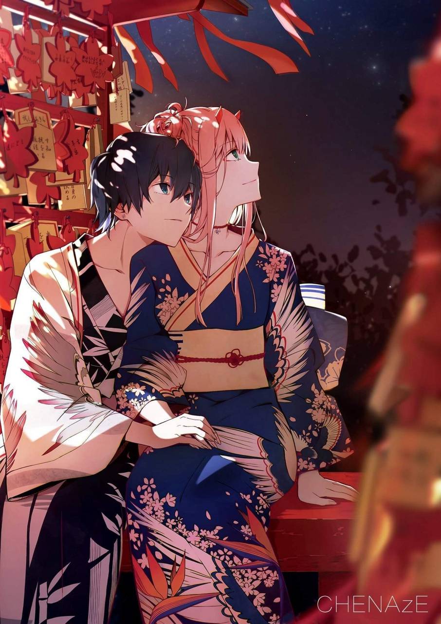 Zero Two And Hiro Wallpapers Top Free Zero Two And Hiro Backgrounds Wallpaperaccess