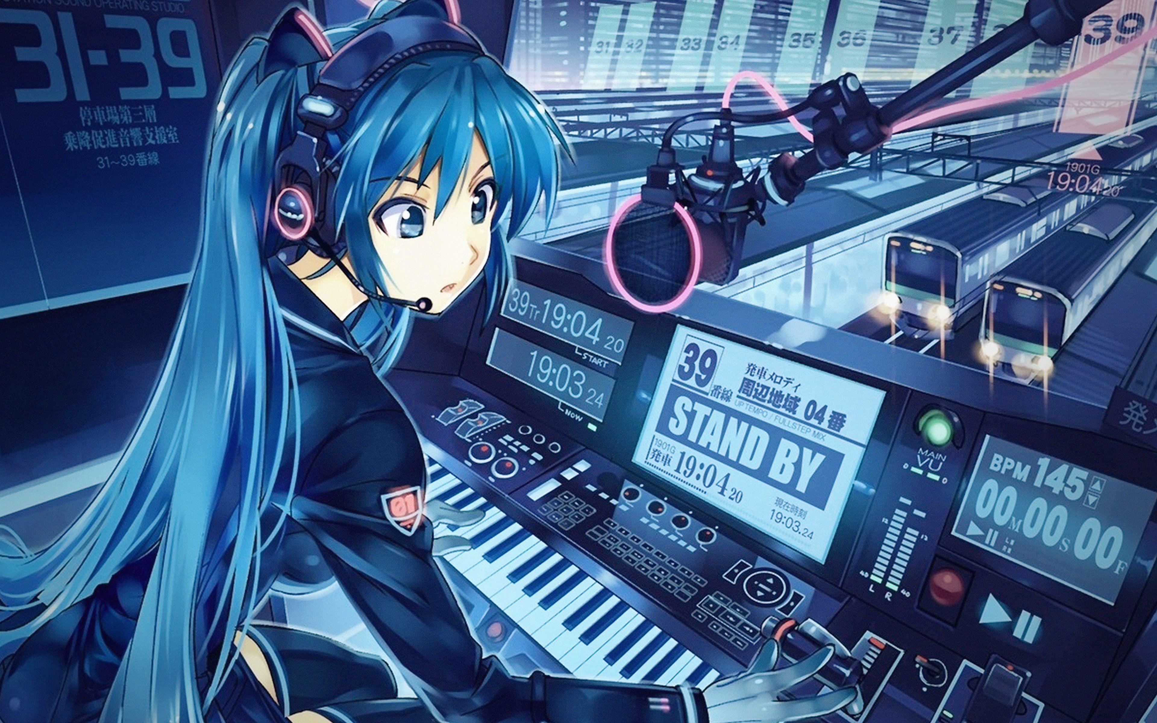 Cute anime girl laptop wallpapers
