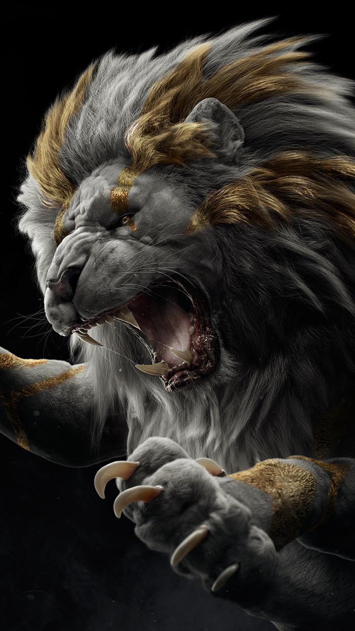Fierce lion wallpapers