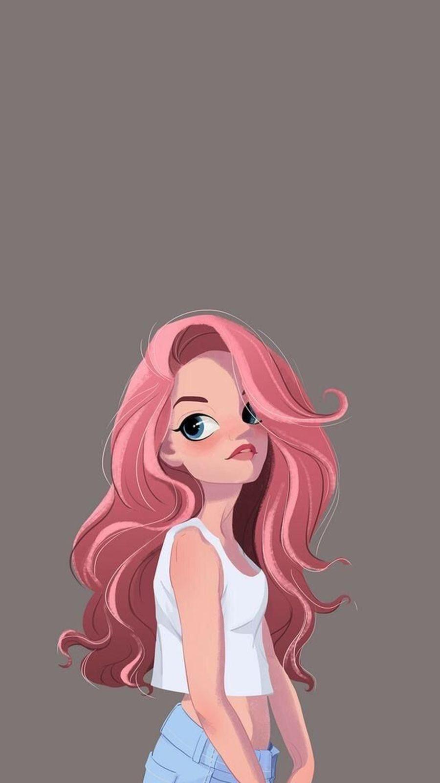 Art, art girl, background, beautiful girl, beauty, cartoon, cute art, drawing,. Girl Cartoon Wallpapers Top Free Girl Cartoon Backgrounds Wallpaperaccess