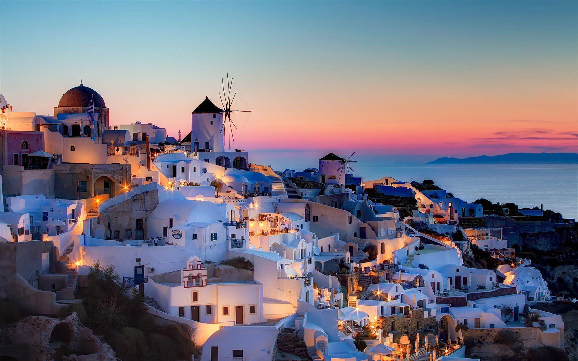 Santorini was named by the latin empire in the thirteenth century, and is a reference to saint irene, from the name of the old cathedral in the village of . Santorini Greek Island Wallpapers Top Free Santorini Greek Island Backgrounds Wallpaperaccess