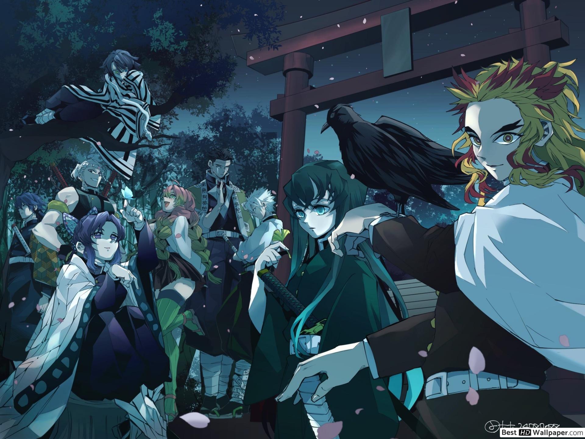 Demon Slayer Pillars Wallpapers Top Free Demon Slayer Pillars Backgrounds Wallpaperaccess