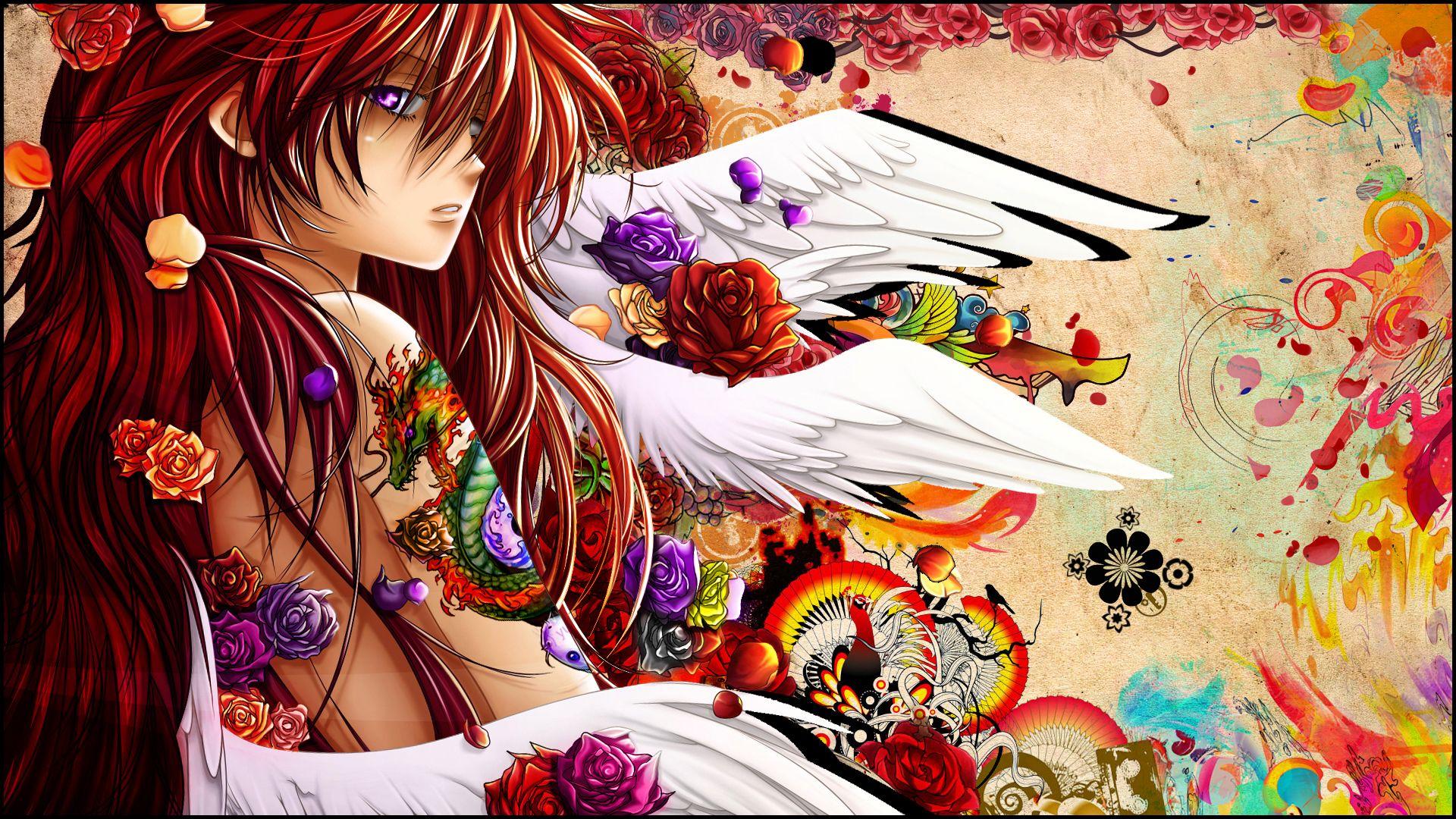 Anime Girl Tattoo Wallpapers Top Free Anime Girl Tattoo Backgrounds Wallpaperaccess