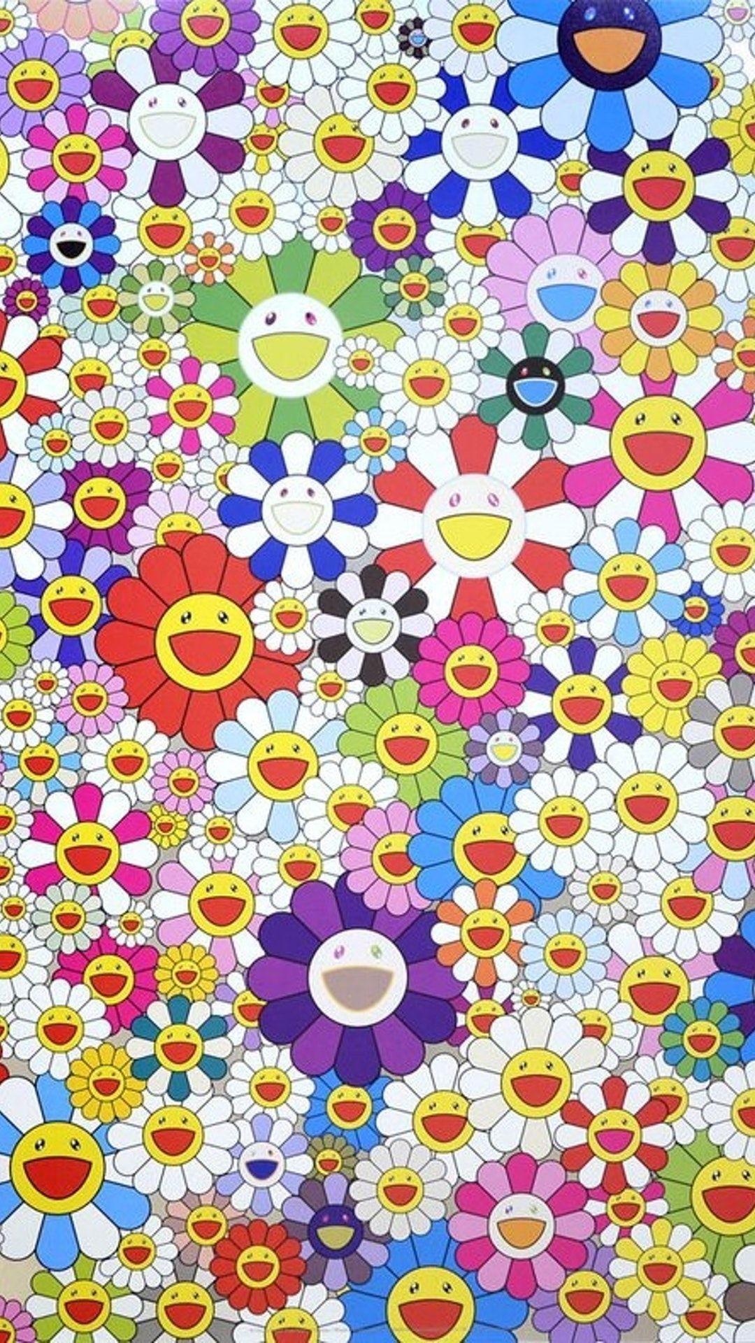 takashi murakami flower wallpapers top free takashi on takashi murakami flower iphone wallpapers