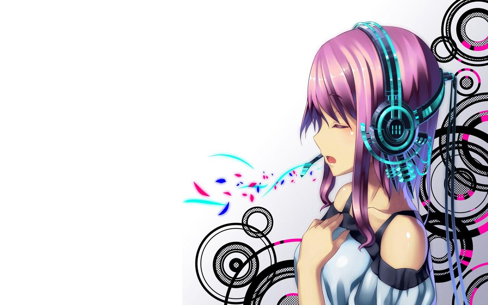 Anime Girl With Headphones Wallpapers Top Free Anime Girl With Headphones Backgrounds Wallpaperaccess