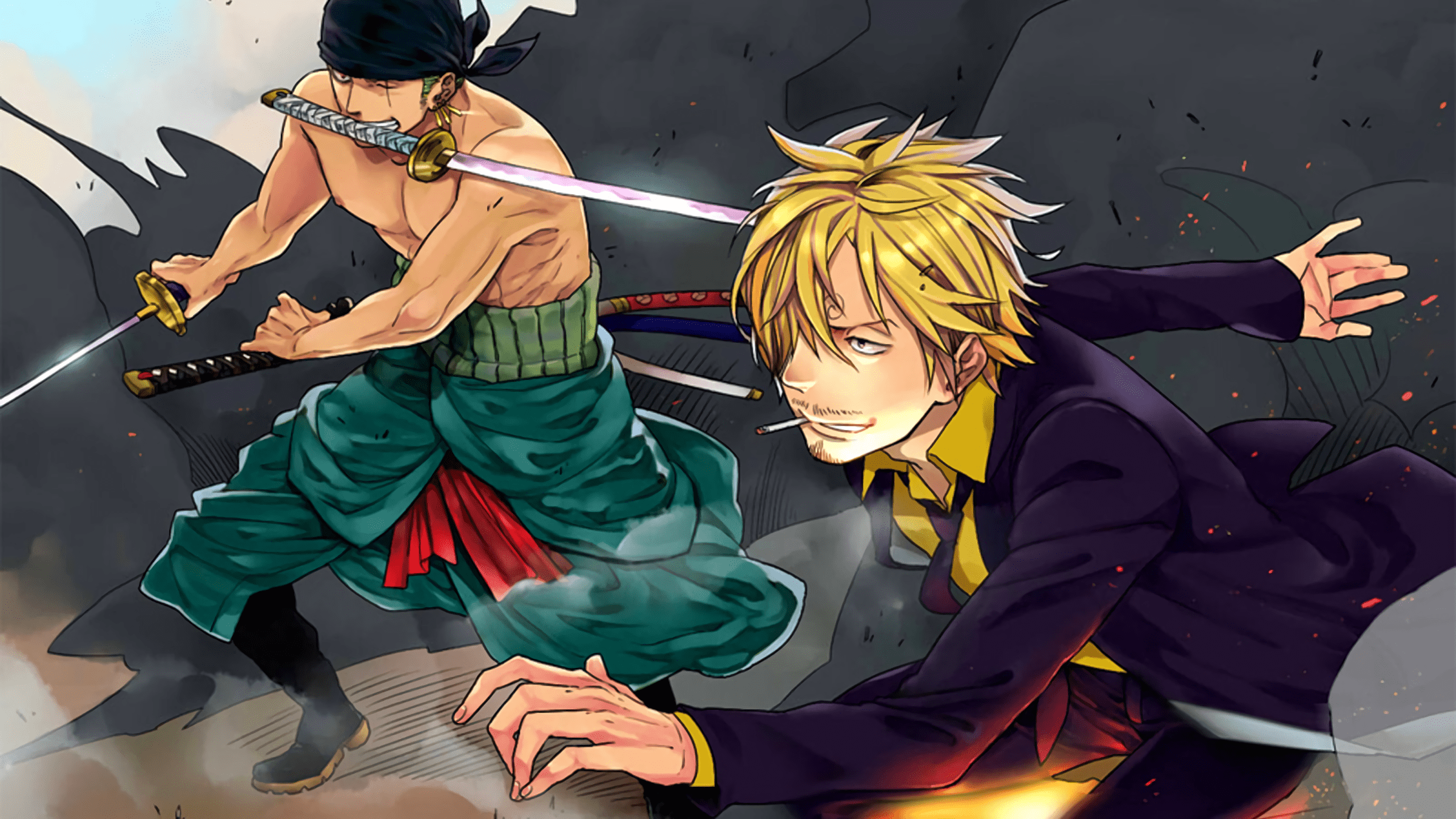Luffy Zoro Sanji Wallpapers Top Free Luffy Zoro Sanji Backgrounds Wallpaperaccess