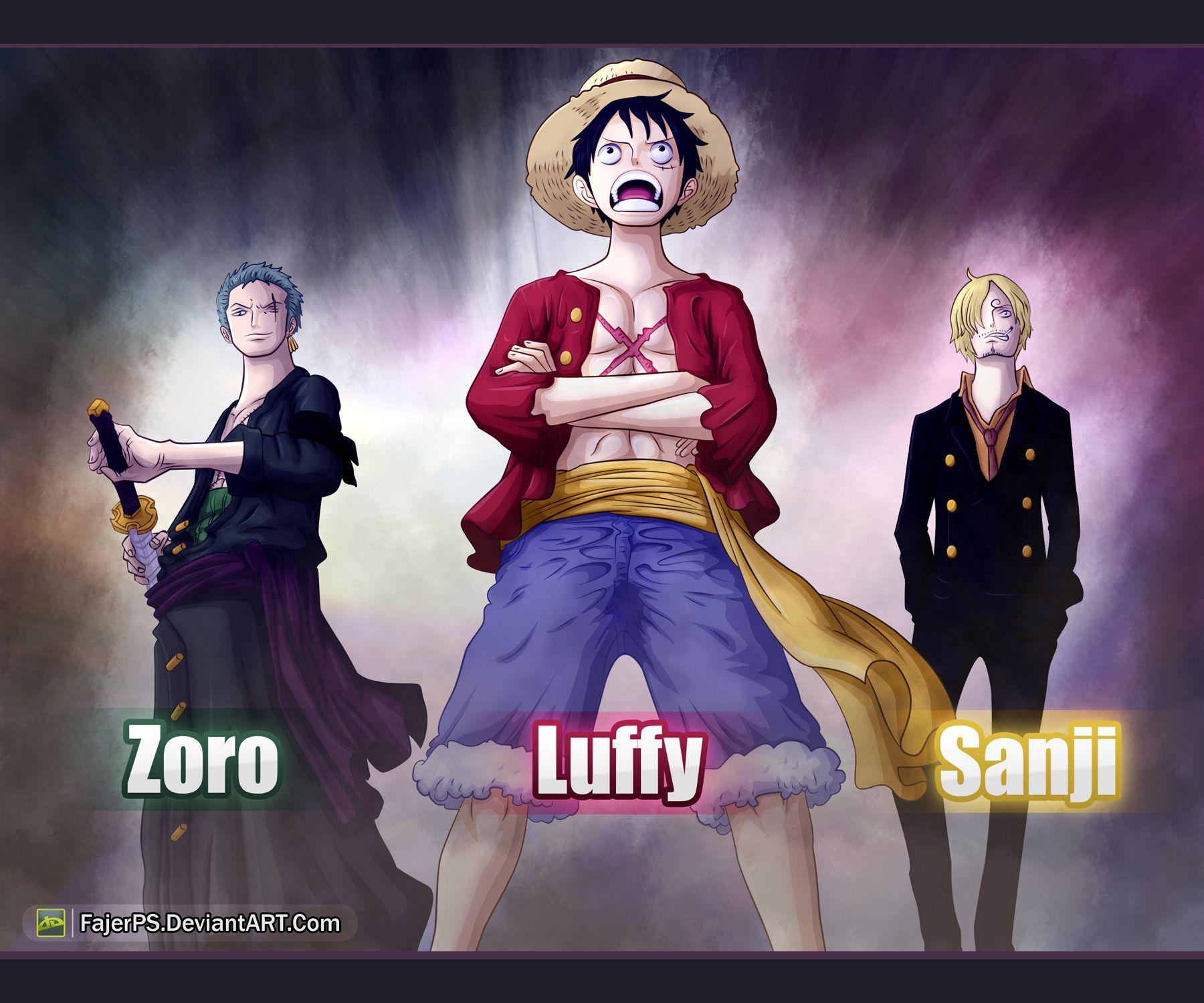 Luffy Zoro Sanji Wallpapers Top Free Luffy Zoro Sanji Backgrounds Wallpaperaccess