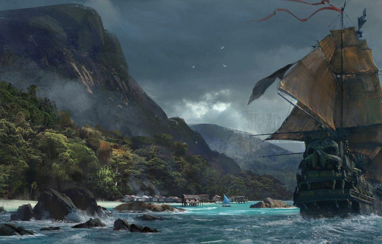 The curse of the black pearl. Pirate Island Wallpapers Top Free Pirate Island Backgrounds Wallpaperaccess