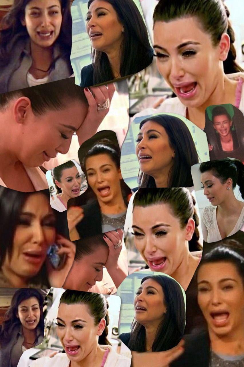 Kim kardashian's iconic crying face meme made a return in a new promo for keeping up with the kardashians, airing tomorrow night on e!. Kim Kardashian Crying Wallpapers Top Free Kim Kardashian Crying Backgrounds Wallpaperaccess