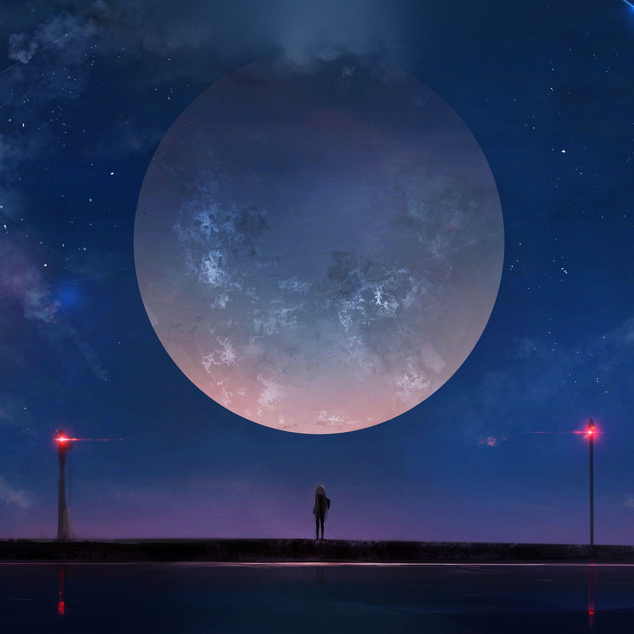 Anime Moonlight Wallpapers Top Free Anime Moonlight Backgrounds Wallpaperaccess